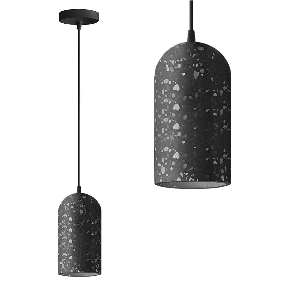 Lampa Wisząca Betonowa APP997-1CP B Czarna  1