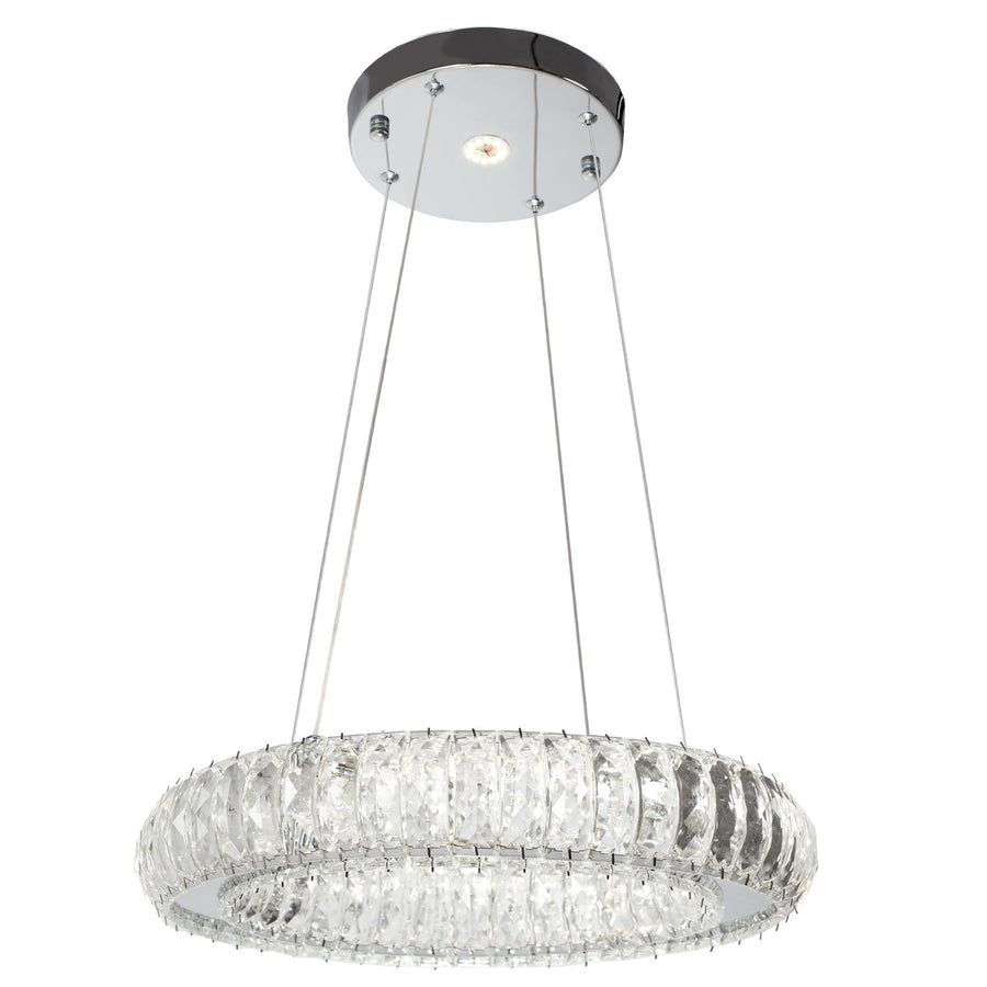 Kryształowa Lampa Sufitowa LED APP1040-CP + pilot