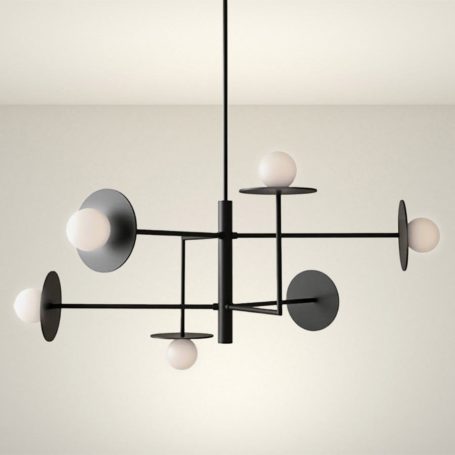 Lampa Wisząca APP1668-6CP Black  2