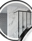 Lustro Ścienne Led 50cm Mmj Black  1