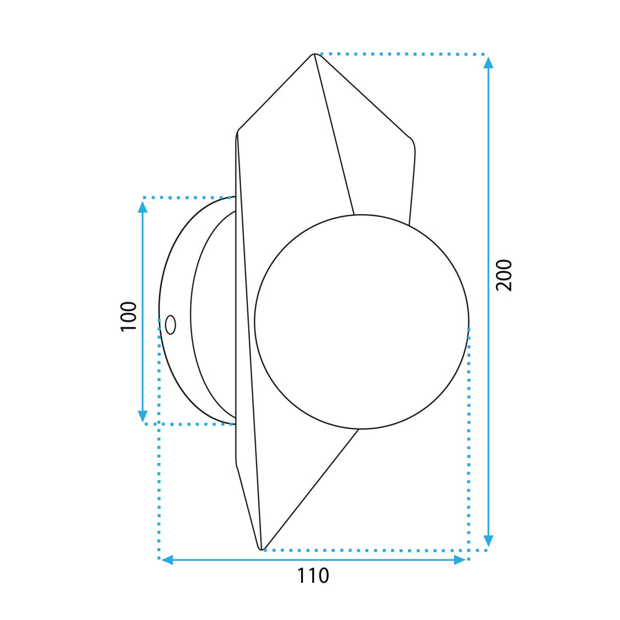 LAMPA ŚCIENNA KINKIET APP1411-W CZARNO/ZŁOTA