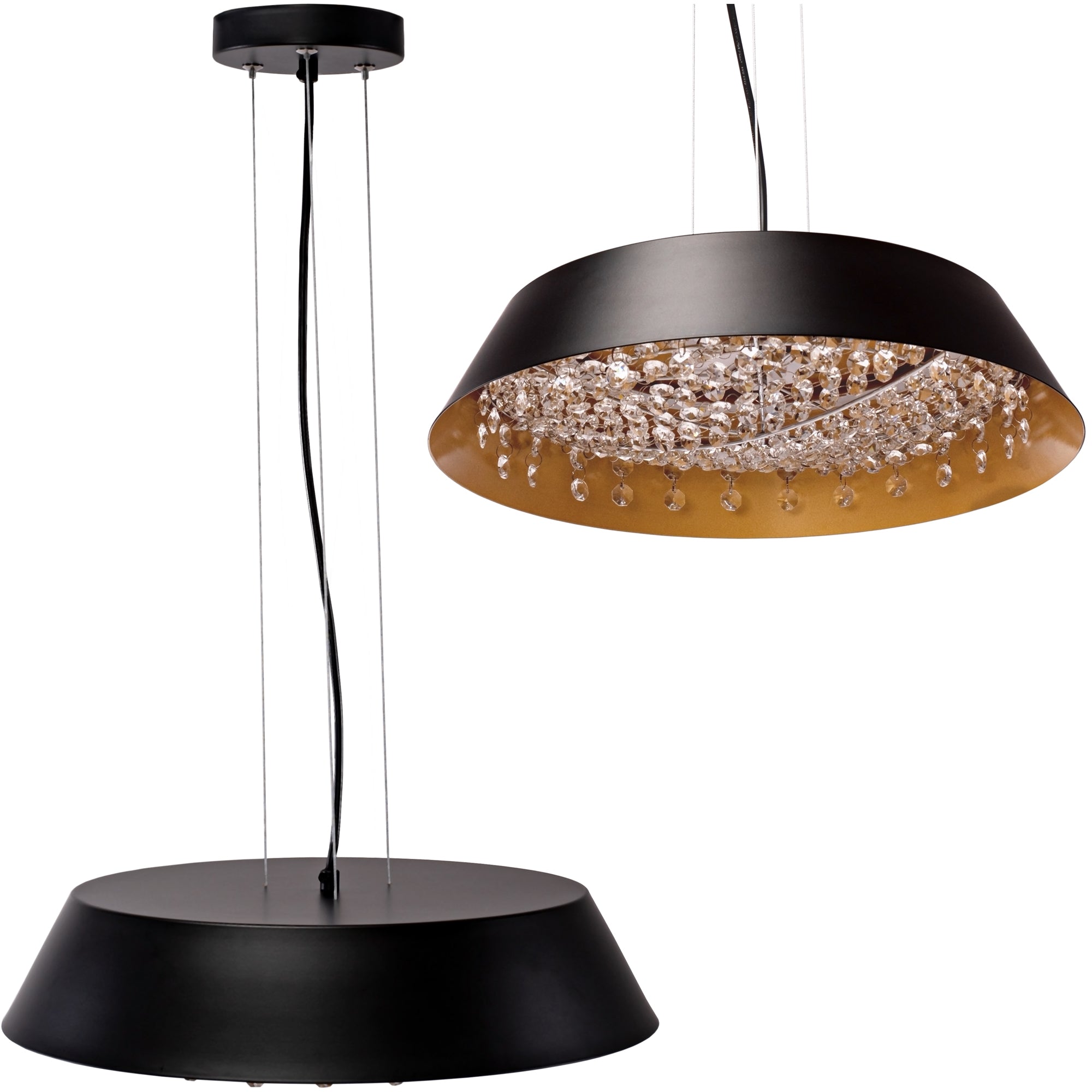 Lampa Wisząca z Kryształami APP1028-CP  1