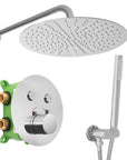 Zestaw Prysznicowy Podtynkowy LUNGO MILER CHROM z termostatem + BOX