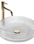 Umywalka nablatowa Rea Cristal Transparent 39