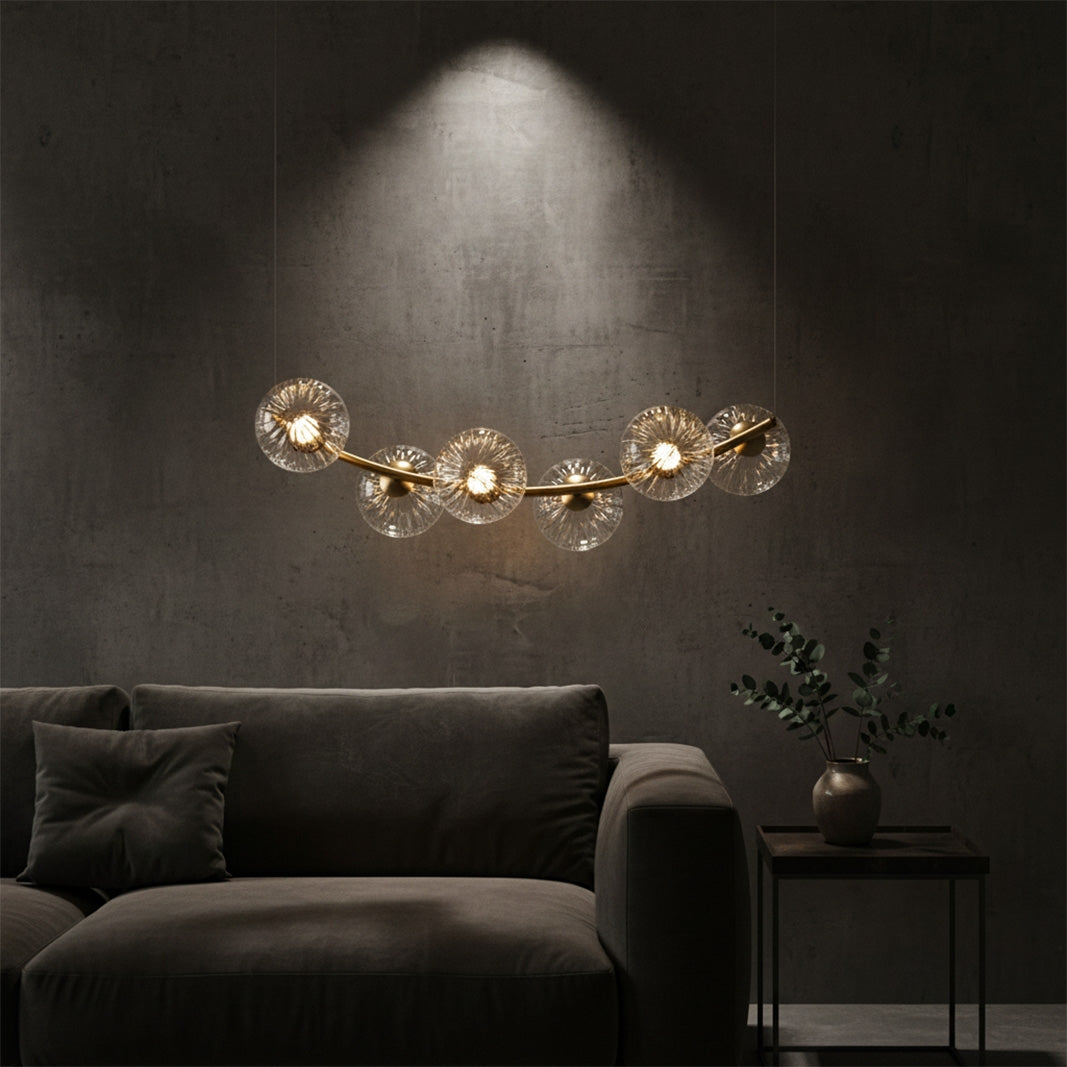 Lampa Sufitowa Wisząca G133-6cp Złota  3