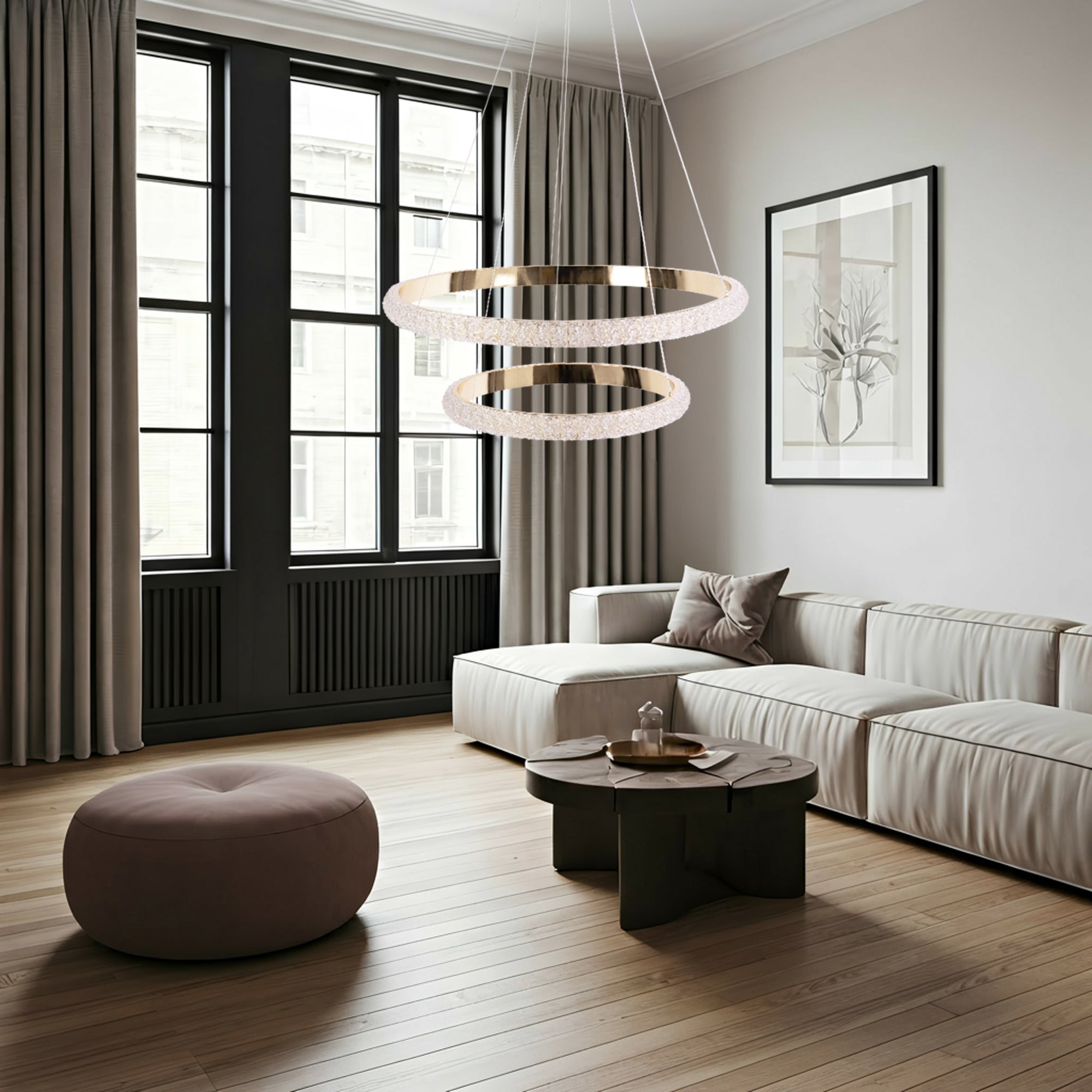 LAMPA WISZĄCA LED G045-2CP GOLD  5