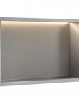 Półka Wnękowa Łazienkowa Led 30x45 Stal Szczotkowana  1