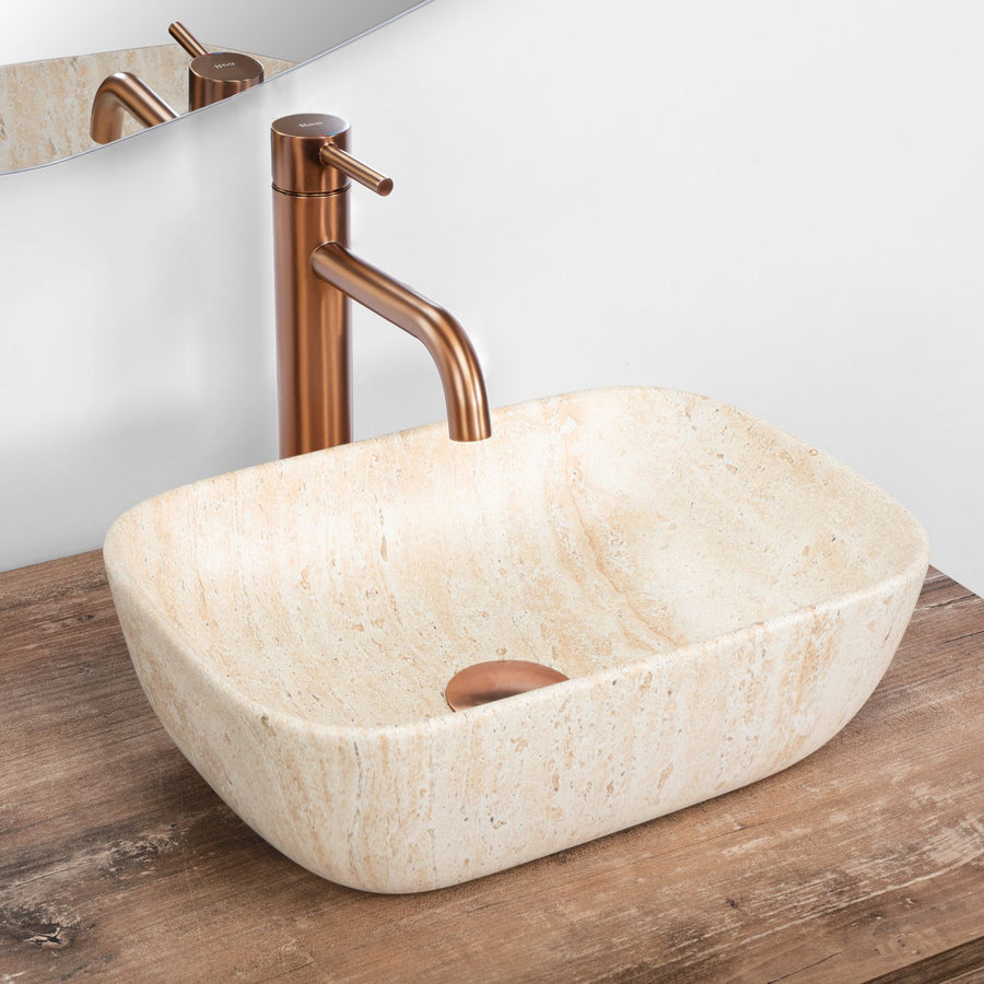 UMYWALKA NABLATOWA BELINDA MINI TRAVERTINE MATT  2