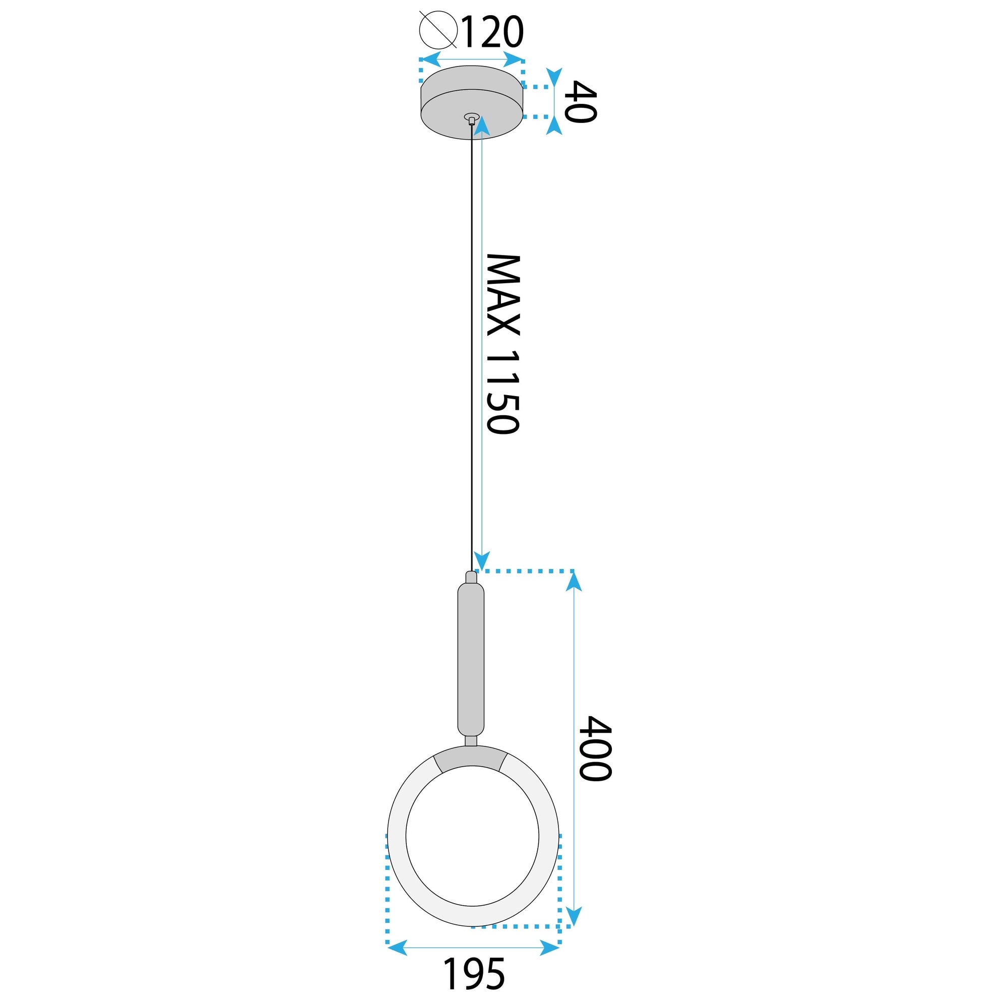 Lampa Wisząca Led Lhj058-cp1 Złota Szczotkowana  9