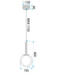 Lampa Wisząca Led Lhj058-cp1 Złota Szczotkowana  9
