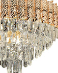 Lampa Wisząca Z Kryształami G054-cp 50cm Złota  2