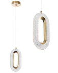 Lampa Wisząca Kryształowa Led G113-1cp Złota  1