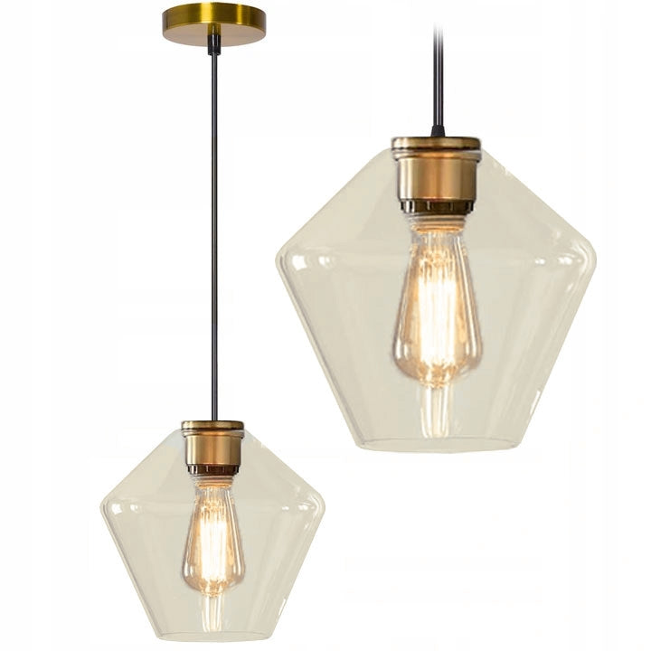 Lampa sufitowa szklana APP439-1CP Amber  1