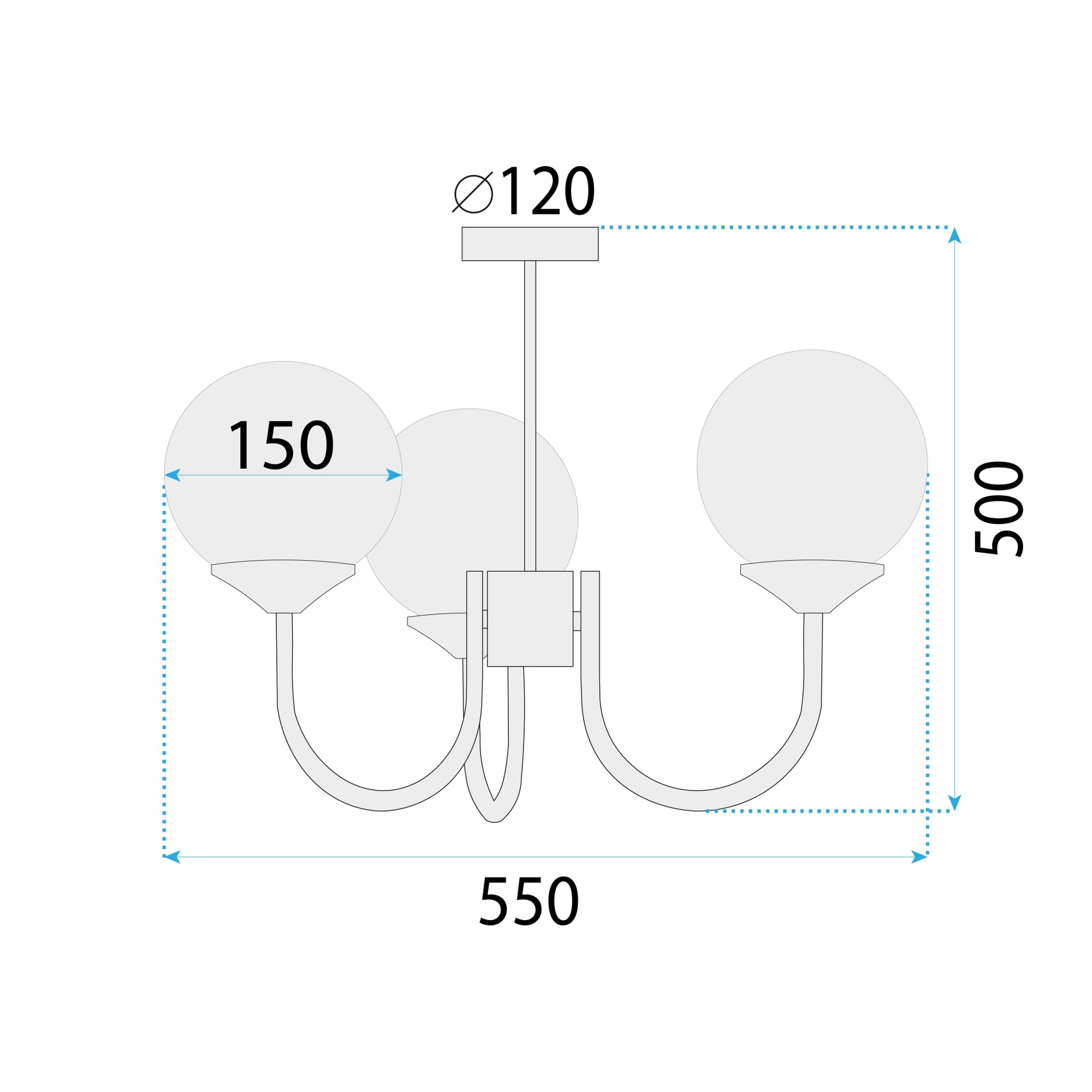 Lampa Wisząca APP1579-3CP  5