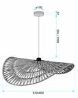 Lampa Sufitowa Wisząca Boho APP1740-1CP 80cm  11