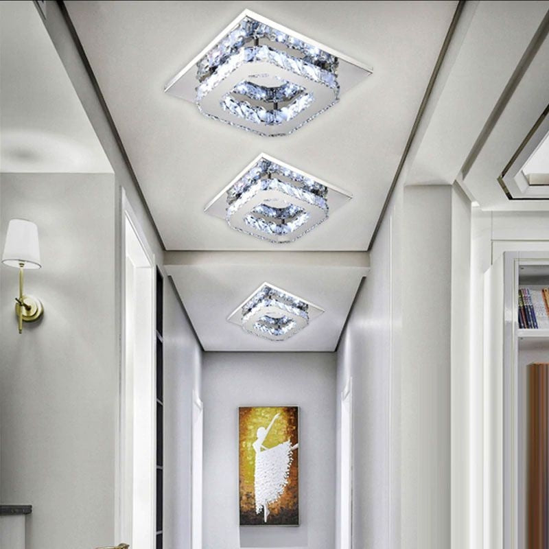 Lampa Sufitowa Kryształowa Plafon Glamour 8W APP406-C Neutralna  11