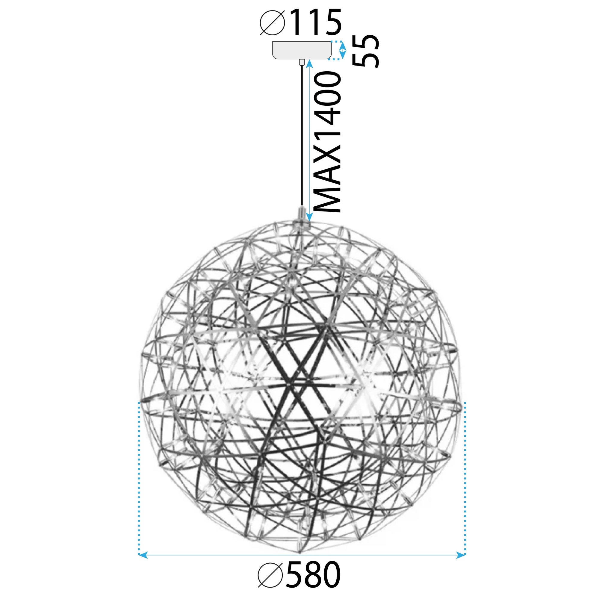 Lampa Sufitowa Wisząca Led App1505-cp Gold  10