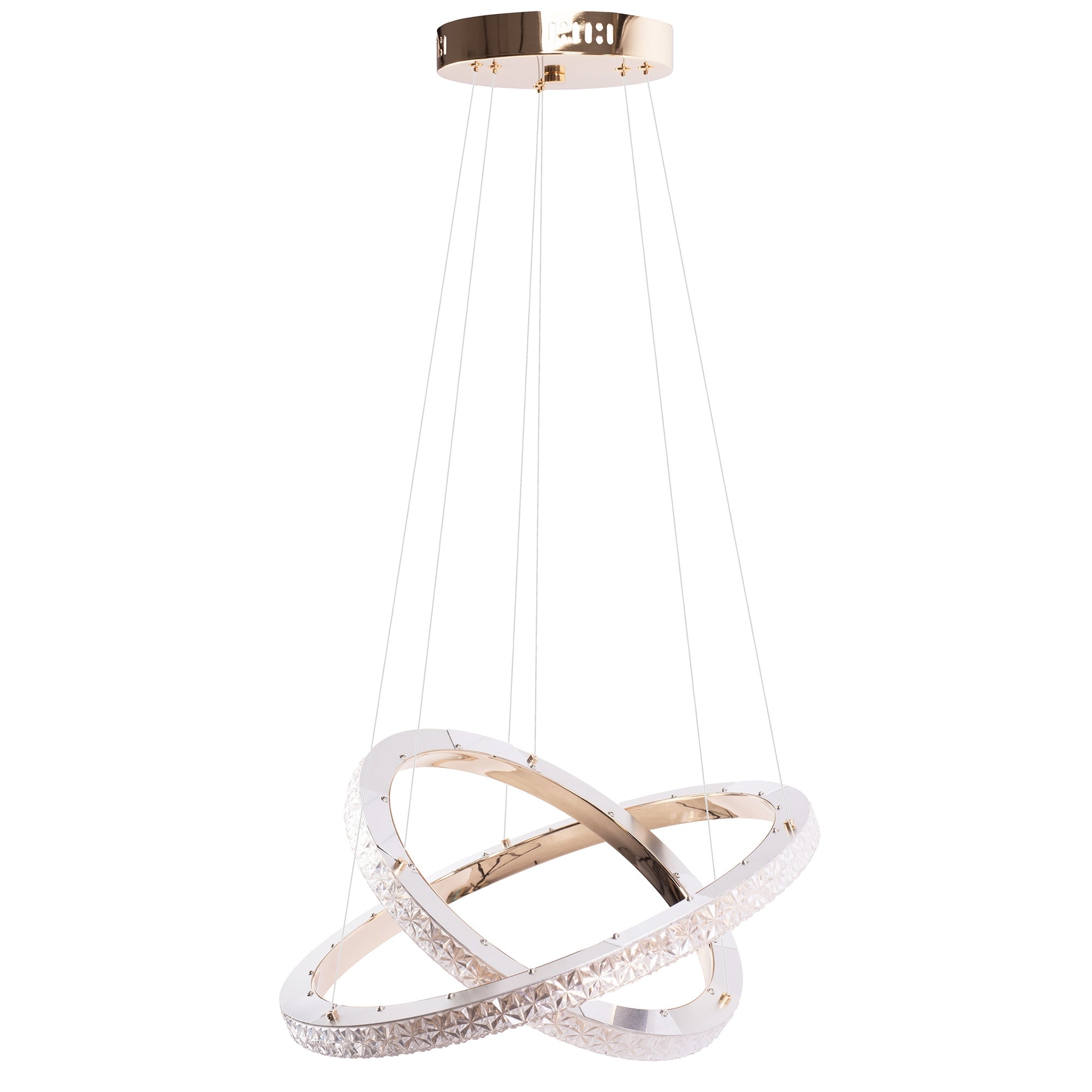 Lampa Wisząca Led Ms011-cp Różowe Złoto 59cm  1