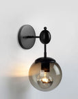 Lampa Ścienna Kinkiet Szklany APP750-1W Czarna