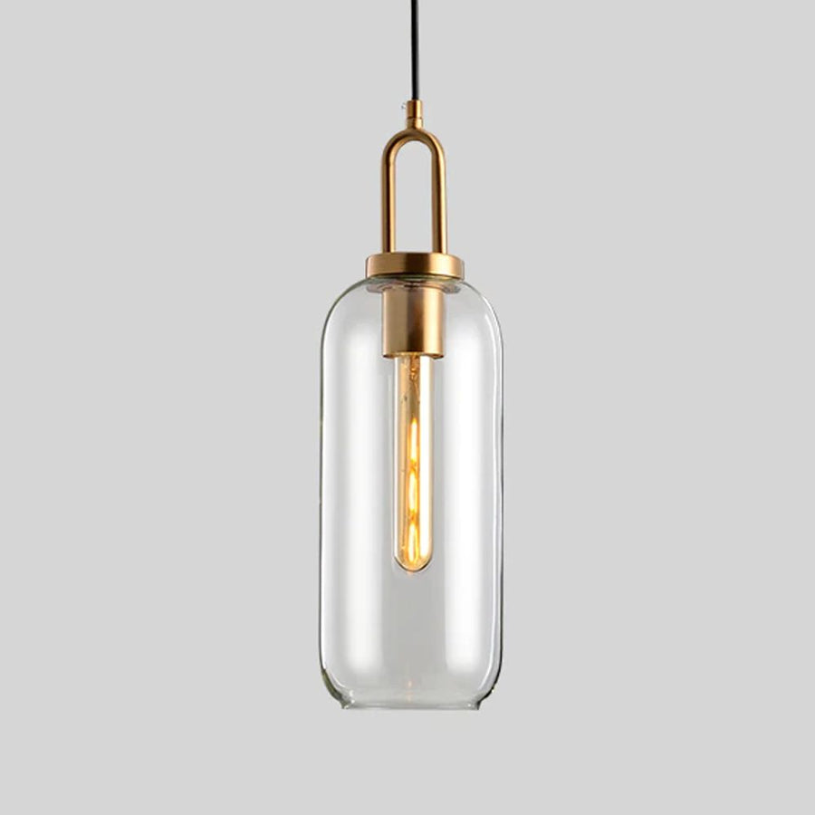 Lampa Sufitowa Wisząca Szklana Tuba APP631-1CP