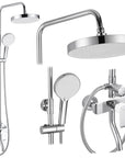 Zestaw Prysznicowy REA BLOOM BIAŁY CHROM WHITE CHROME