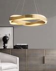 Lampa wisząca LED APP1802-CP Złota Szczotkowana + Pilot  6