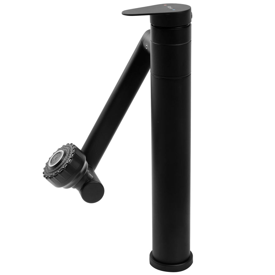 Bateria Umywalkowa REA PACO Czarna Wysoka