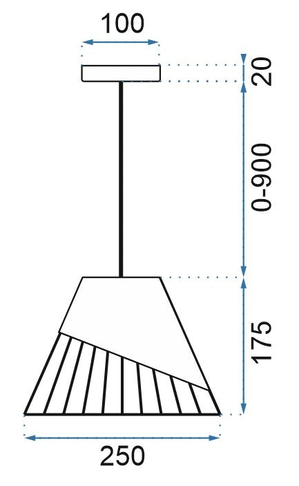 Lampa Wisząca APP229-1CP  5