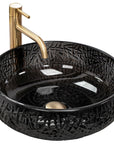 Umywalka nablatowa REA ICE BLACK