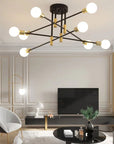 LAMPA SUFITOWA WISZĄCA APP733-8C Złota