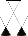 Lampa sufitowa wisząca w stylu loft APP548-2CP Czarna