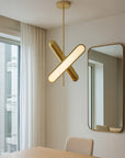 Lampa Sufitowa Wisząca LED APP832-CP Złota  6