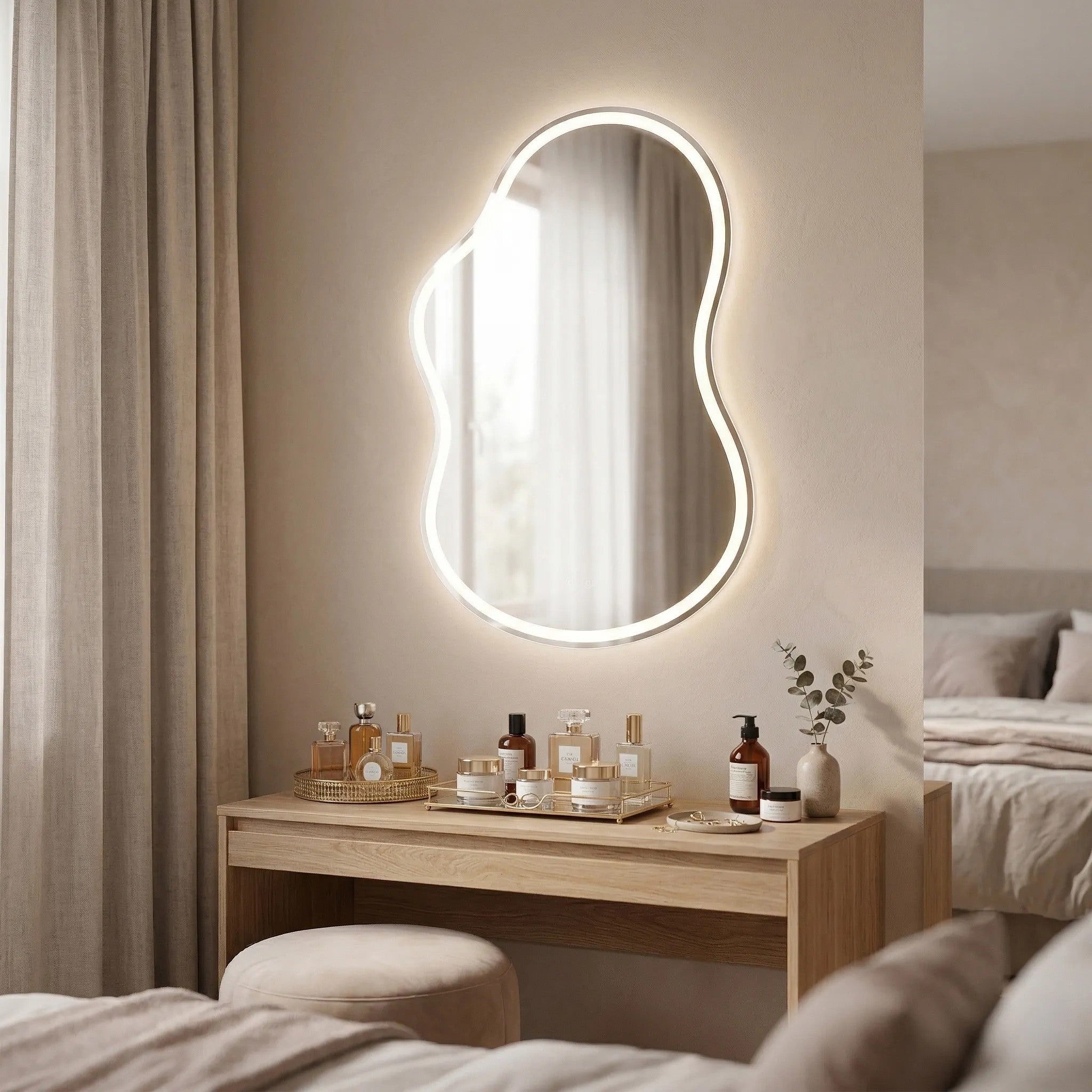LUSTRO ŚCIENNE LED UNO 80x55 cm  2
