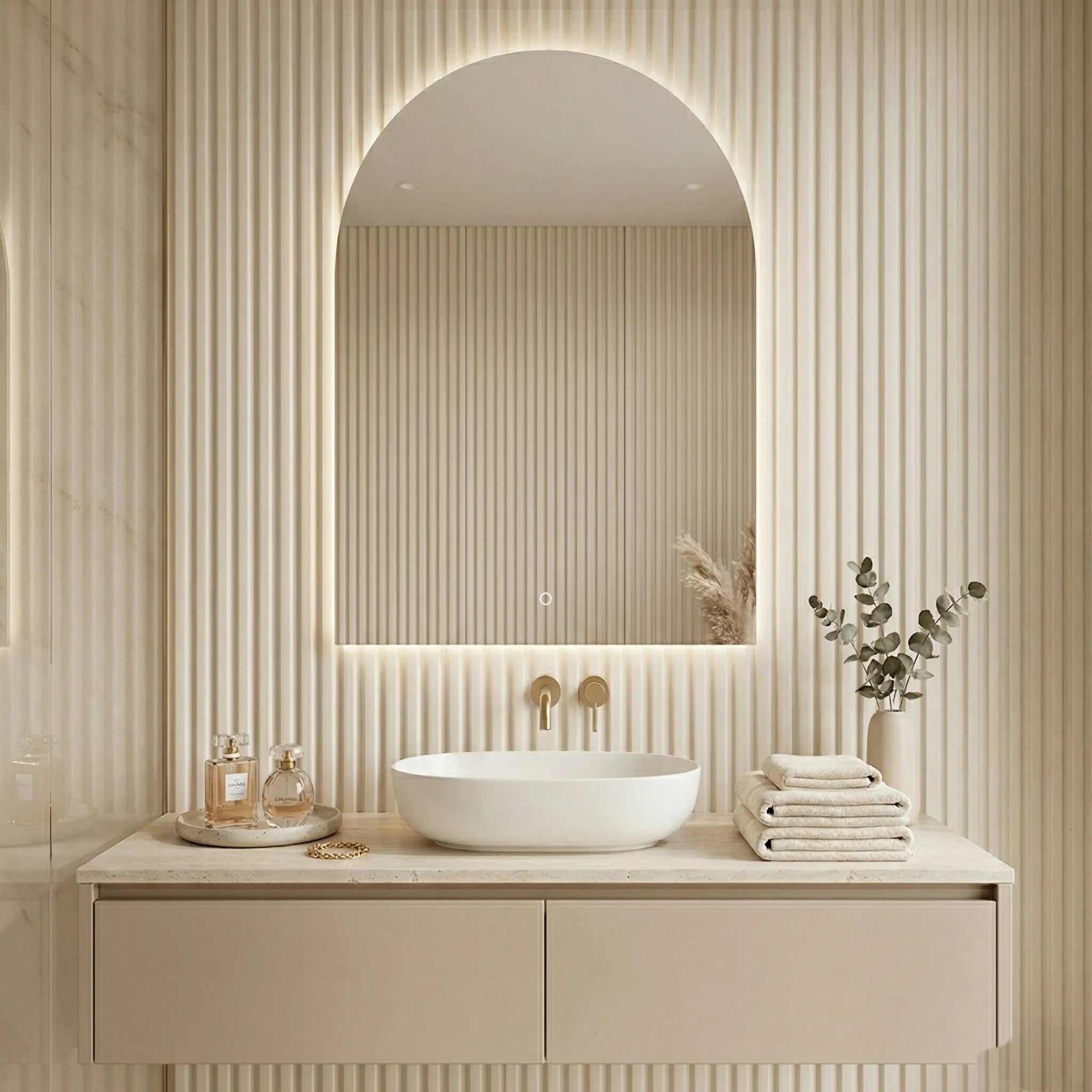 Lustro ścienne LED 90x60cm TOP-1  2