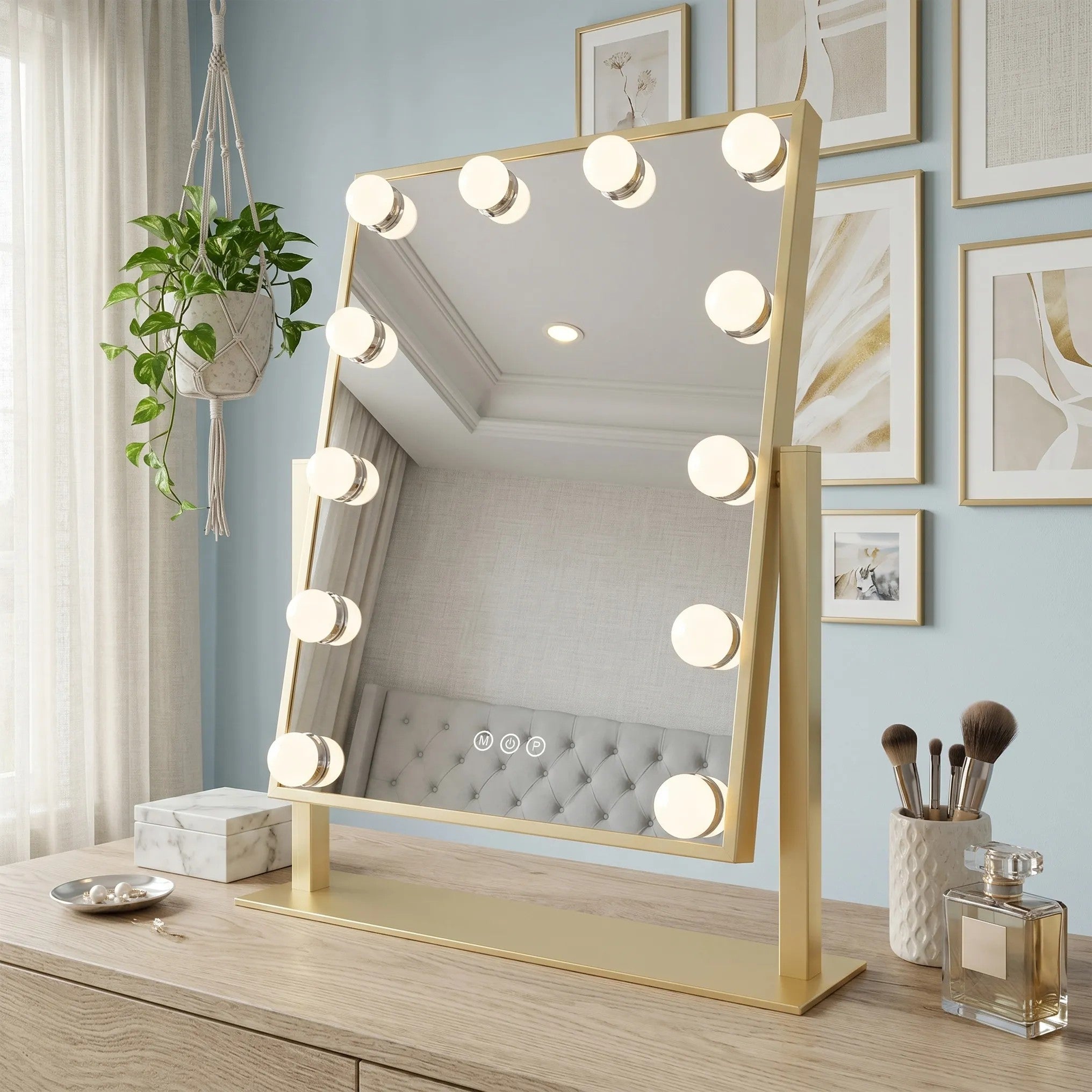 Lustro LED Style L.Gold 30x40  2