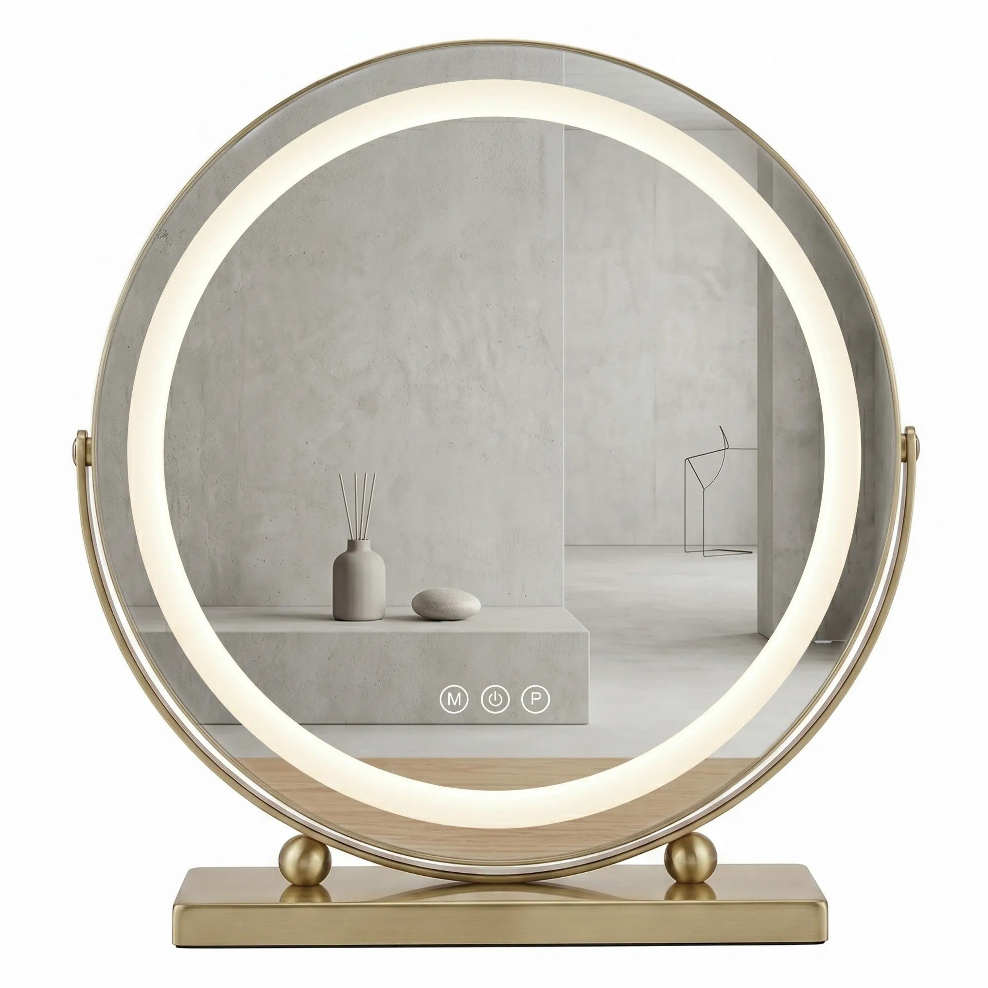 Lustro LED MAKE-UP L.Gold 40 cm  2