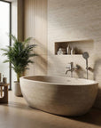 Bateria wannowa Rea Lungo Stripe Nikiel Szczotkowany  2
