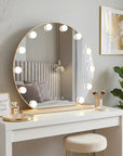Lustro LED Hollywood Okrągłe L. Gold 50 cm  2
