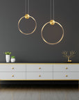 LAMPA SUFITOWA WISZĄCA LED APP1394-CP OLD GOLD 30cm