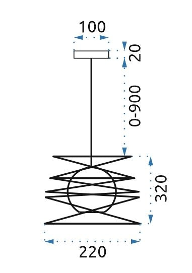 ŻYRANDOL LAMPA SUFITOWA LOFT 181691  8