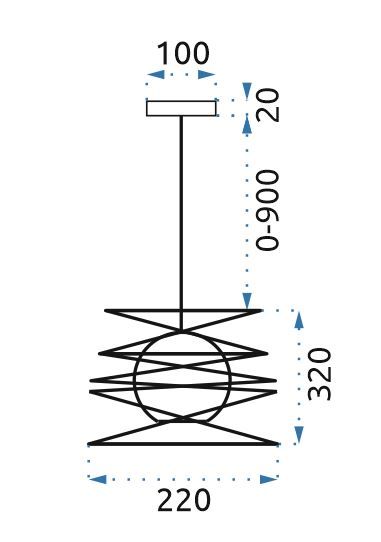 ŻYRANDOL LAMPA SUFITOWA LOFT 181691