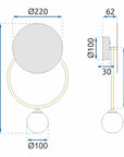 LAMPA ŚCIENNA KINKIET APP923-1W