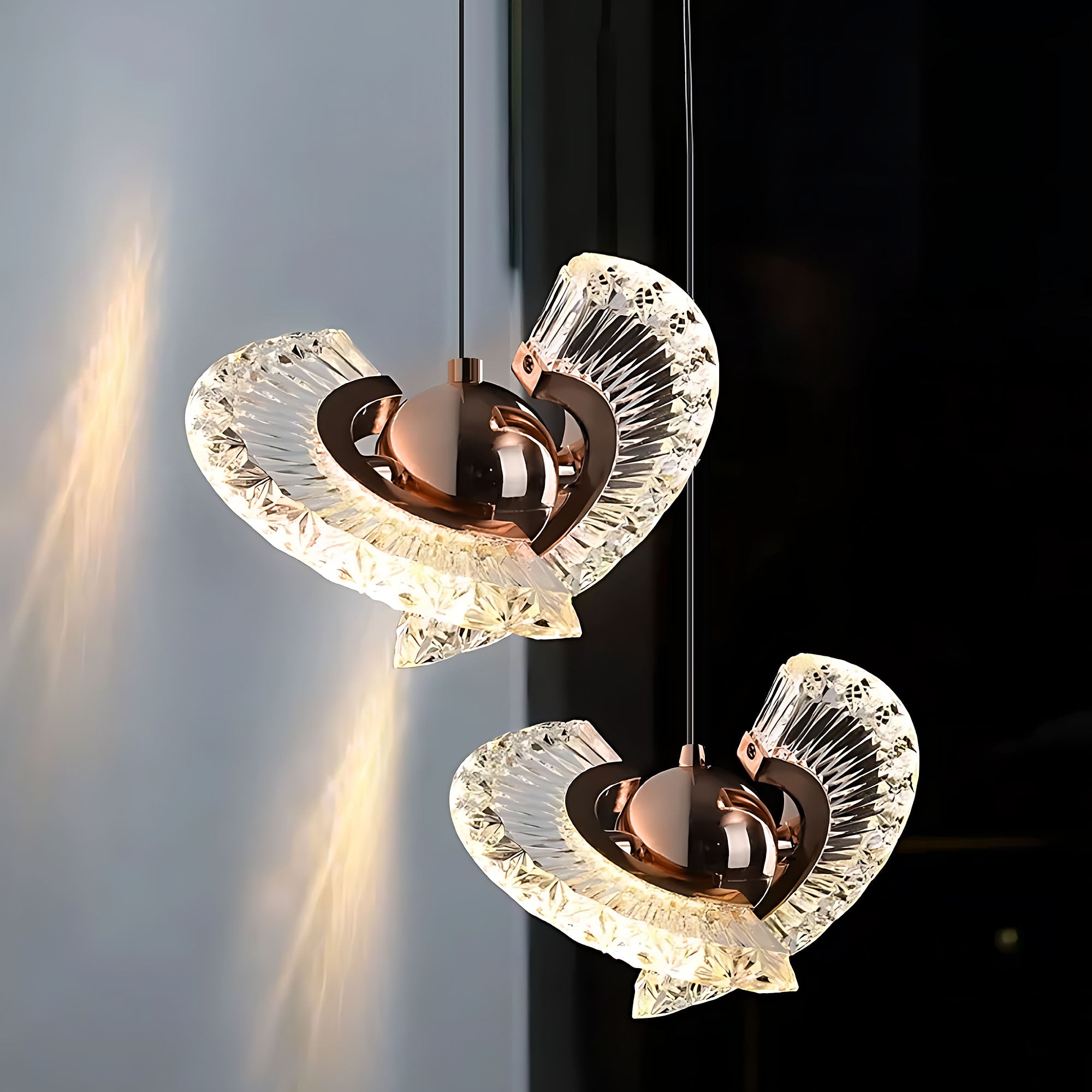 Lampa Sufitowa Wisząca Led Lhj108-2cp Złota  7