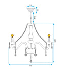Lampa Kryształowa Żyrandol 392183