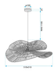 Lampa sufitowa wisząca boho APP1737-1CP 50CM  11