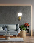 LAMPA ŚCIENNA KINKIET APP894-1W  Złota