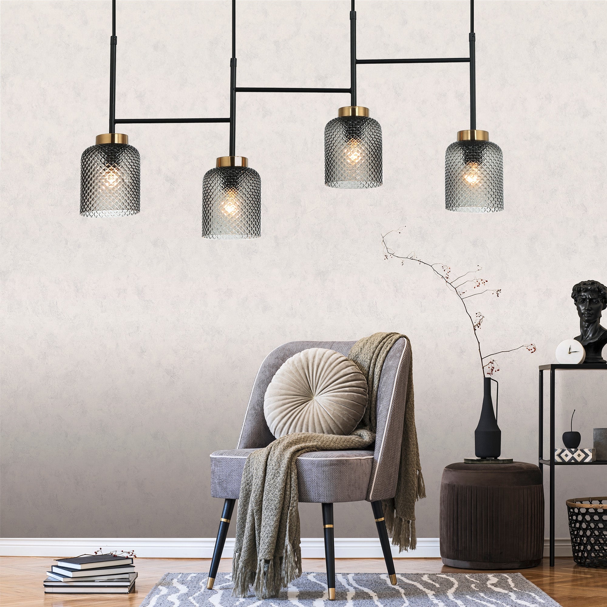 LAMPA SUFITOWA WISZĄCA APP1266-4CP  2
