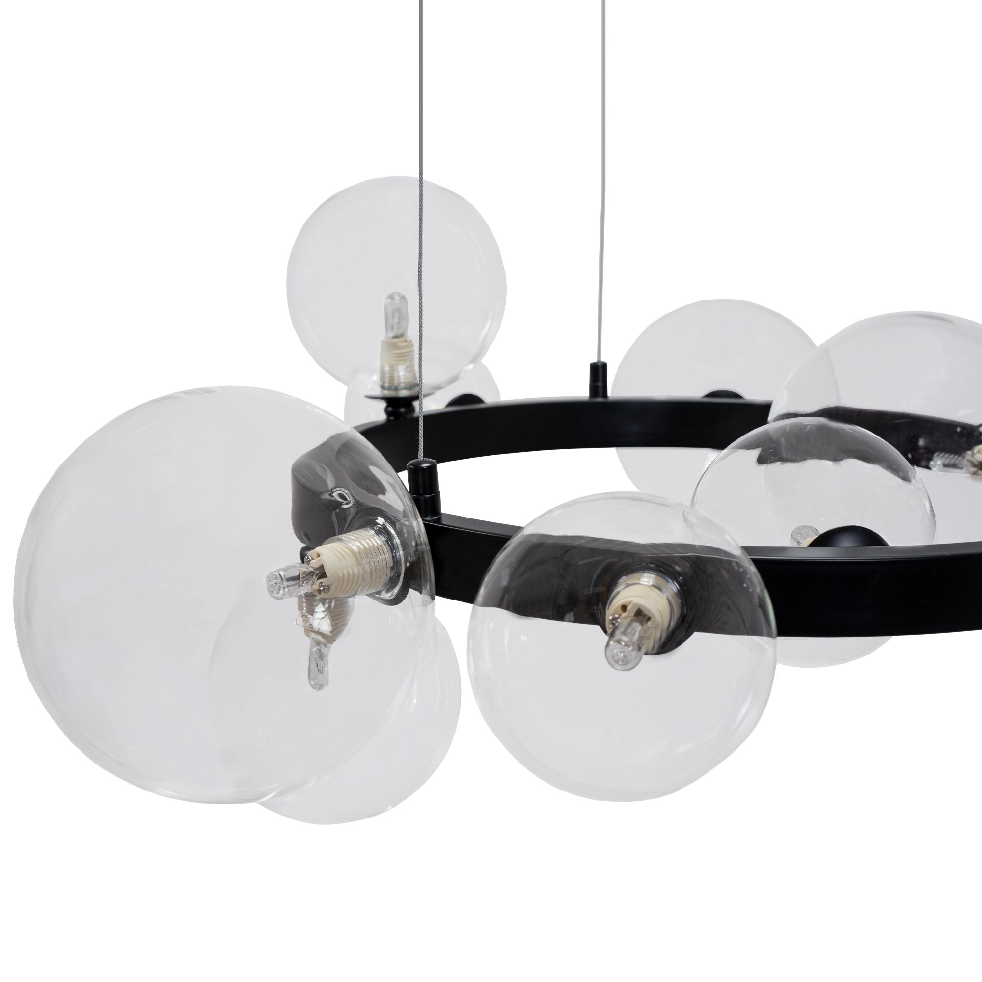 Lampa Wisząca APP1159-10CP Czarna