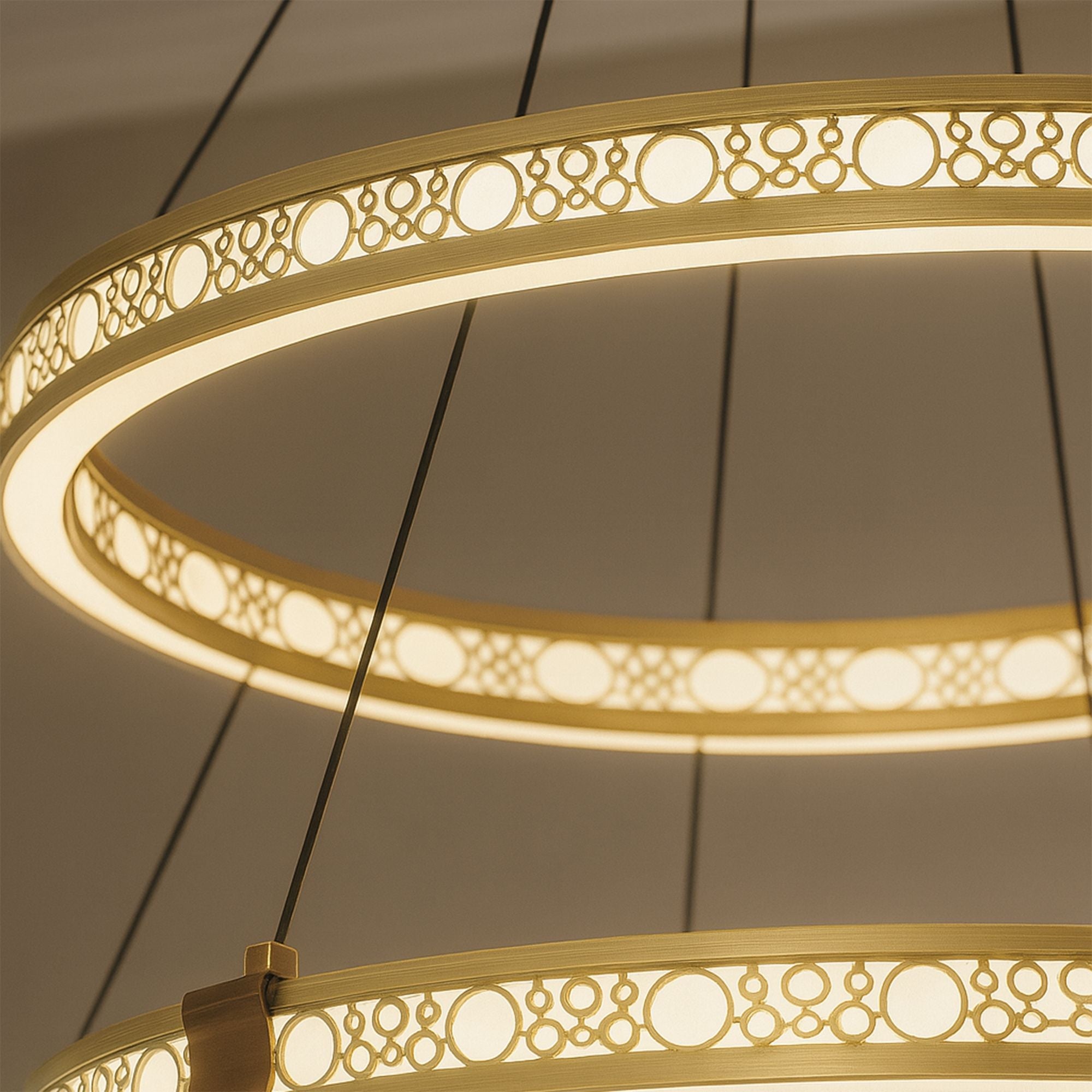 Lampa Wisząca Led Lhj037-cp2 Złota  5