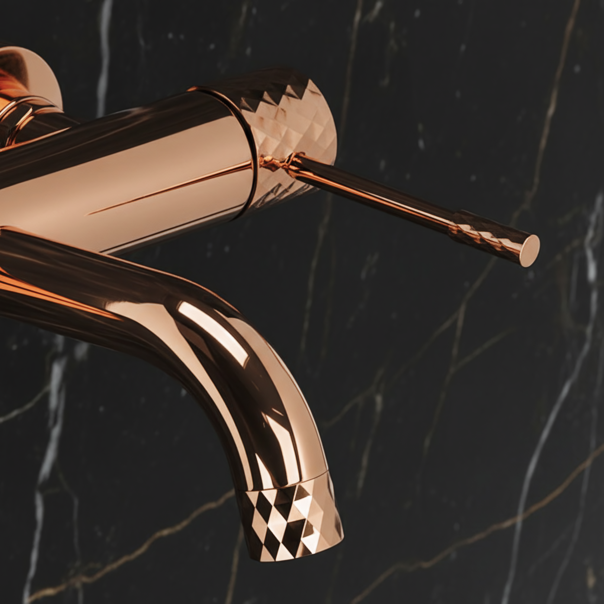 Bateria wannowa Rea Lungo Diamond Miedziana  2